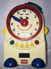 Playskool Teachin' Time Talking Clock Toy Digital  Dial 1995 PS-725 Works Great