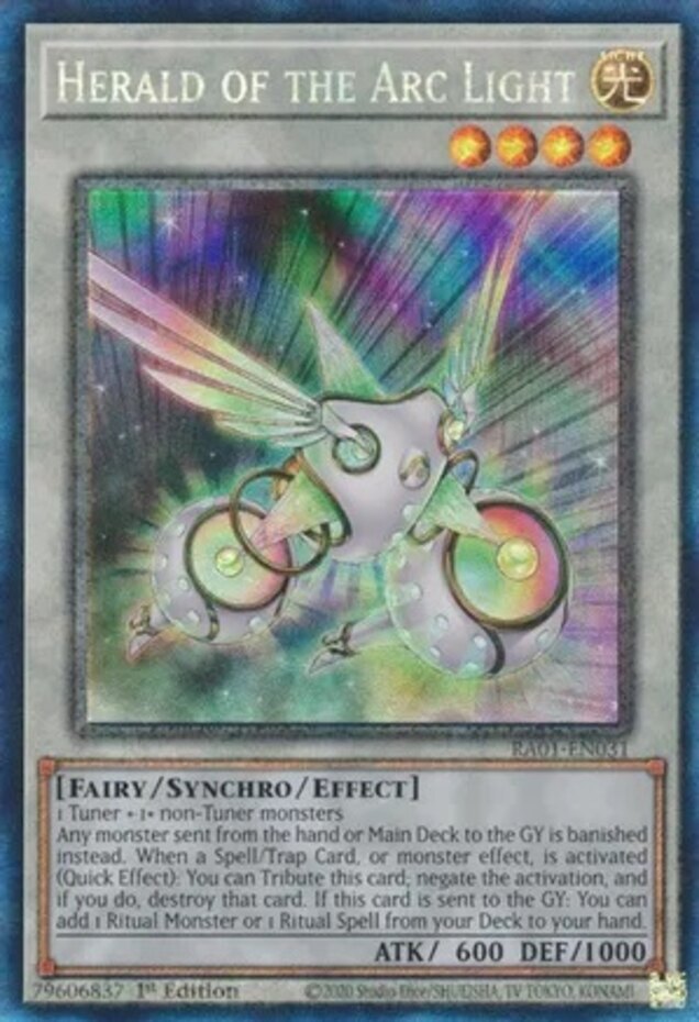Yugioh! LP Herald of the Arc Light - RA01-EN031 - Prismatic