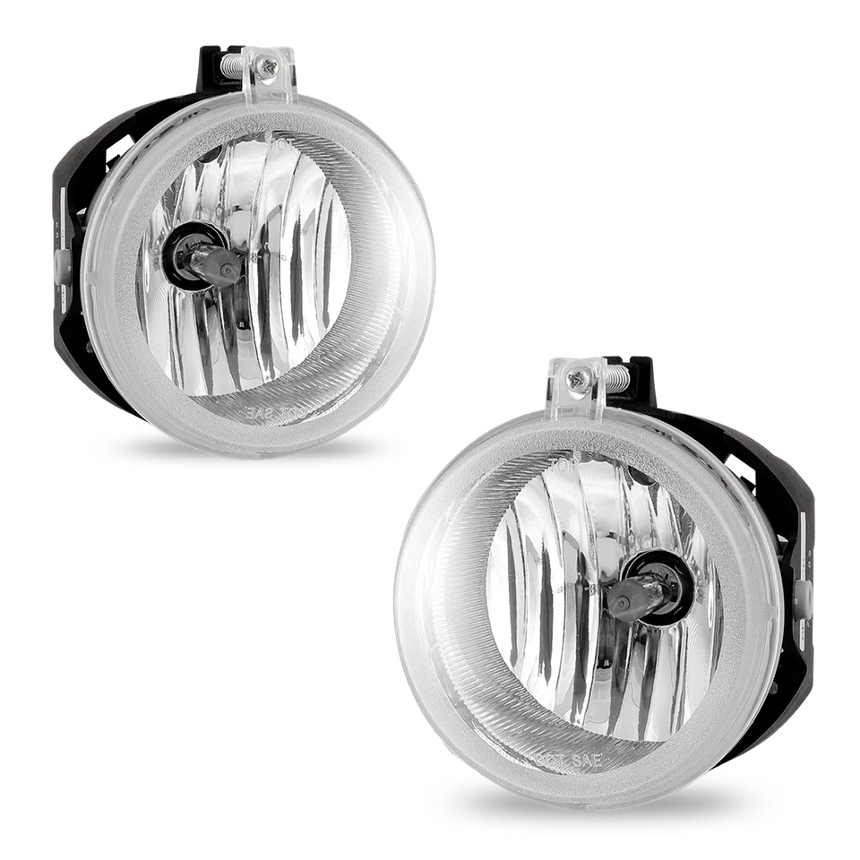 Par de luces antiniebla transparentes de repuesto para Chrysler Town & Country 2005-08 Foto 2 de 4