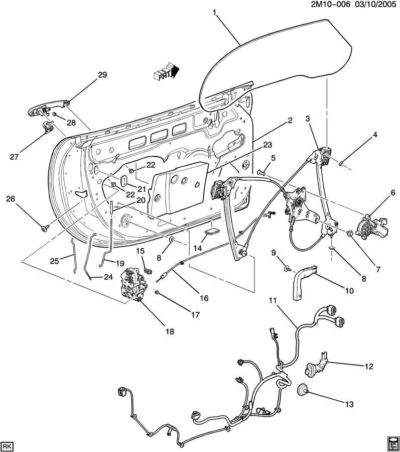 2006-2010 Solstice SKY Convertible Right Door Window Glass New 20793260 25847881 - Image 4 of 4