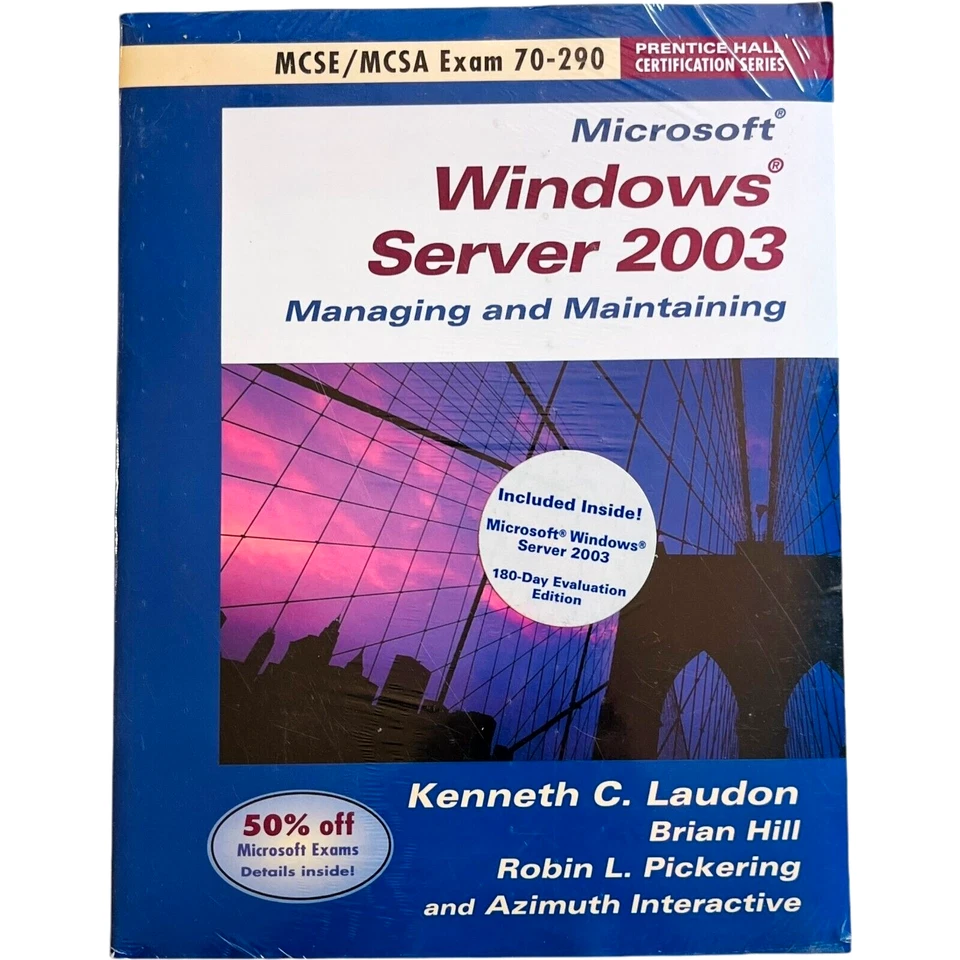 MCSE / MCSA Exam 70-290 Microsoft Windows Server 2003 Book with CD - NEW - Image 4 of 4