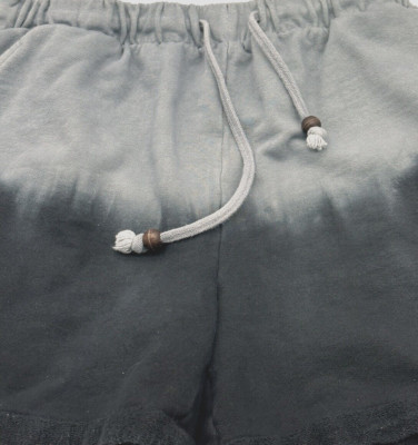 The Animal Rescue Site Store Blue & Black Shorts with Drawstring Size M Cotton