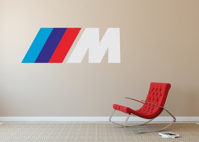 BMW M Series Wall Logo Vinyl Decal Wall Decal Construction Equipment SA89