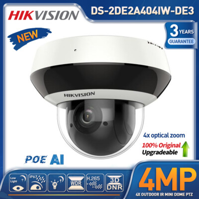 DS-2DE2A404IW-DE3 Hikvision 4X ZOOM 4MP PTZ IP Security Camera Full HD MIC 