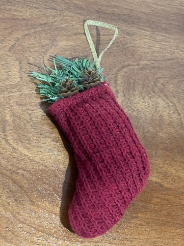 Christmas ornament Felt Burlap Crochet Tree stocking Penguin Cloth 4/5/6 in NEW - Picture 37 of 55