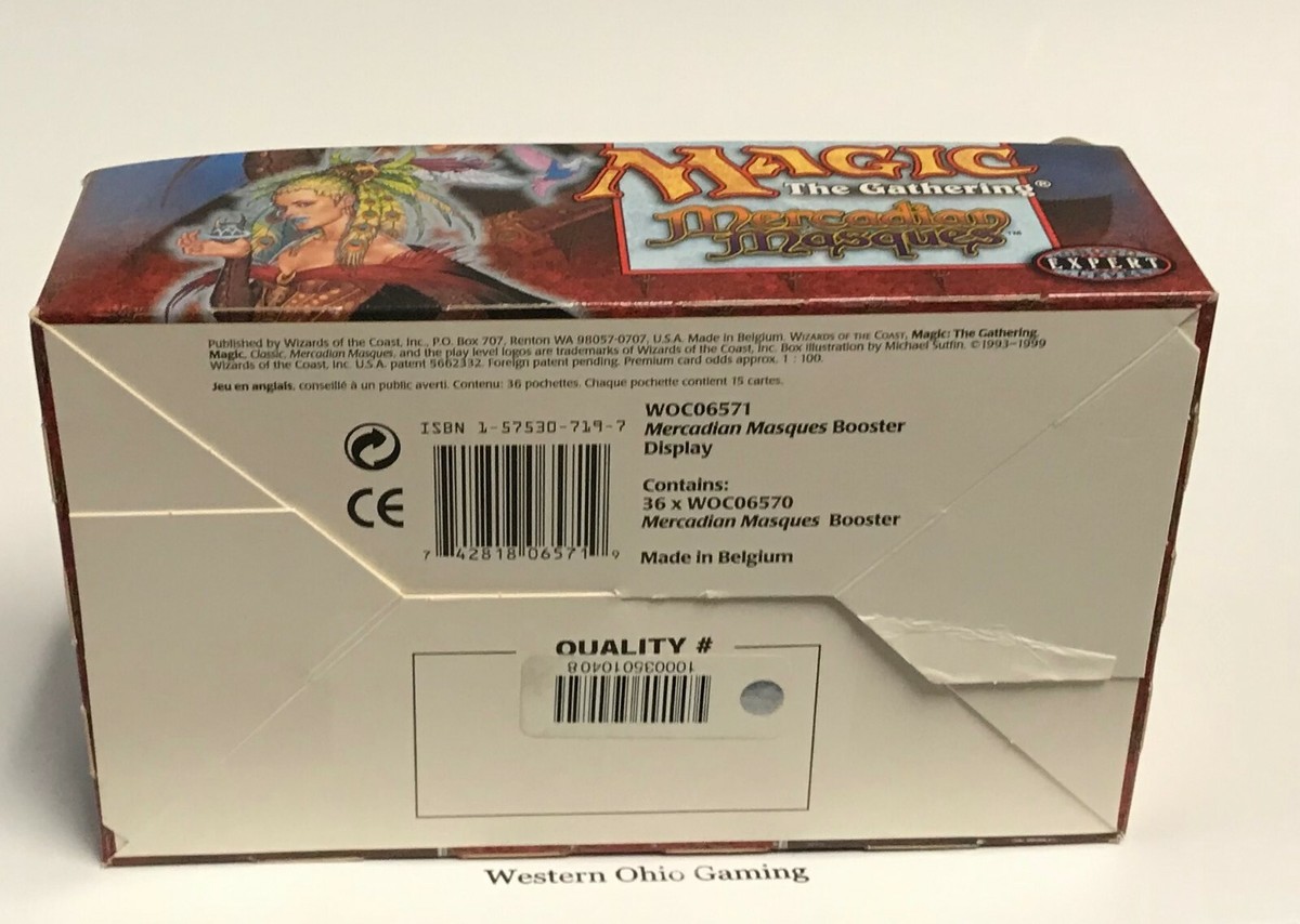 Magic the Gathering EMPTY Mercadian Masques Booster Box READ USED MTG TCG  CCG