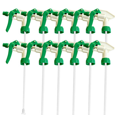 #ad 12 Pcs Heavy Duty Acid and Chemical Resistant Trigger Sprayer Nozzle Head $16.99