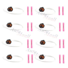 8pcs Fuel Injector Connector Harness for Chevy Silverado 1500 2500 3500 SS Tahoe