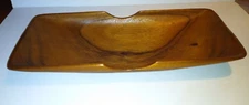 Vintage Mid-Century Teak Wood Rectangular Fruit Or Console Bowl WF-30 