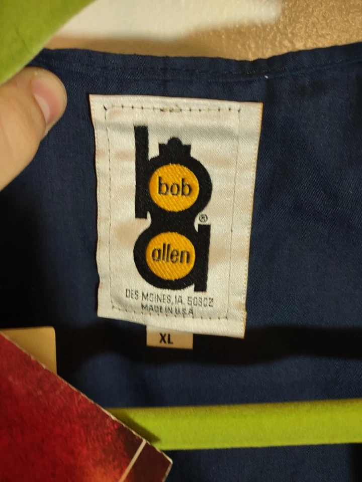 Bob Allen XL Hunting Vest Vintage Blue Padded Shoulder NWT - Image 4 of 4
