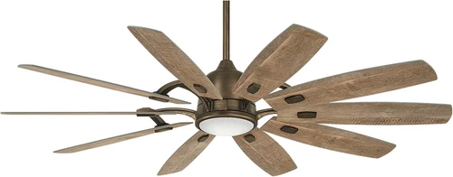 F864L-HBZ Barn 65" Ceiling Fan with LED Light, Brown Bronze Finish - Picture 1 of 8