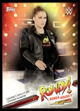 2019 Topps WWE Road to Wrestlemania Rowdy Ronda Rousey Spotlight #4 Ronda Rousey