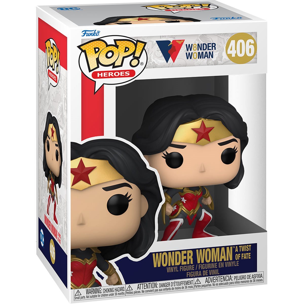 Funko Pop Wonder Woman Twist of Fate Vinyl Figure 406 WW 80th