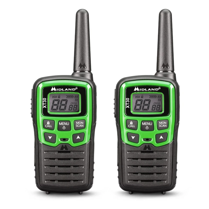 Set 2 Radio Ricetrasmittenti Kit Doppio Walkie Talkie MIDLAND 6 Km 16 Canali, fotografia 2 di 9