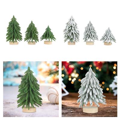 Tischplatte Mini Weihnachtsbaum Vintage Deko Christbaumschmuck beflockt