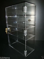 305Displays Acrylic Showcase Display Case 12" x 6" x 19" Locking Security