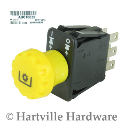 John Deere Original Equipment Push Switch #AUC10632