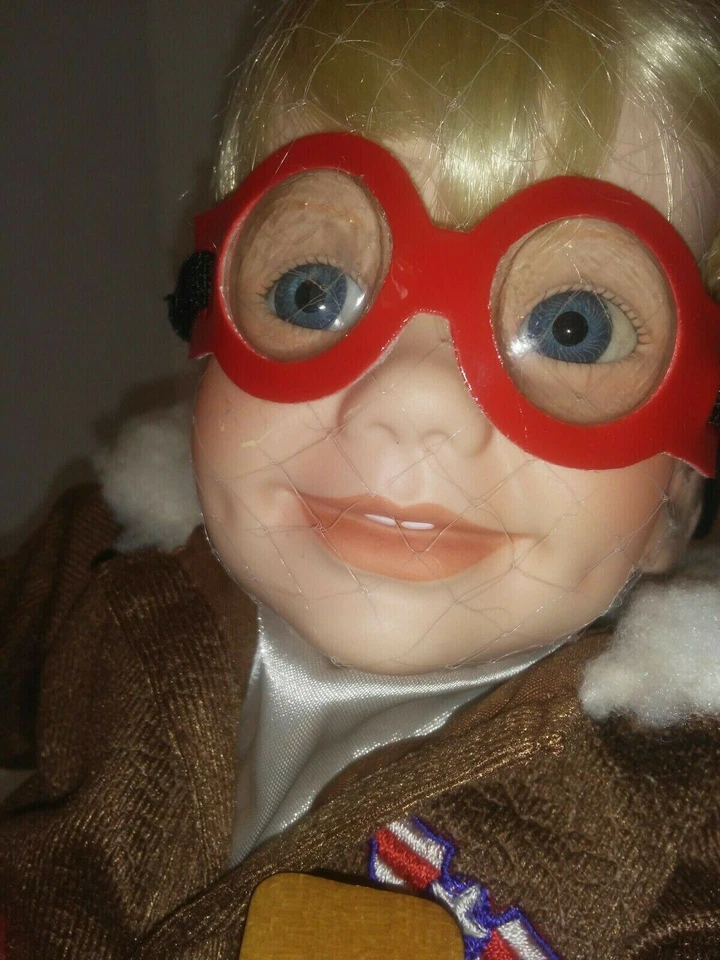 Muñeca de porcelana Tommy Danbury Mint "CUANDO CREZCA" - NIÑOS Y JUGUETES - avión de madera 9" Foto 4 de 4