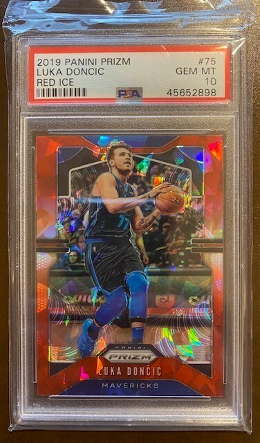 Luka Doncic 2019 Panini Prizm Red Ice PSA 10 #75