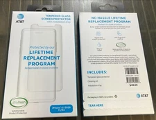 New AT&T PureGuard Tempered Glass Screen Protector for Apple iPhone 11 / XR