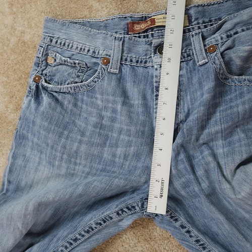 Big Star Eastman Loose Straight Jeans Men's 36x33 Blue Denim Pants rips - 第 14/16 張圖片