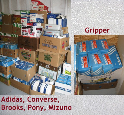 1,500 pair OLD STOCK Lot Vintage 80s Cleats Adidas Puma Converse GREAT $$ Oppor - Picture 9 of 24
