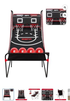 ESPN Pro Competition LED Arcade Basketball Game, 2-Player with Sounds and Scores