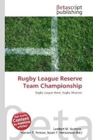 Lambert M. Surhone (U. A.) | Rugby League Reserve Team Championship | Buch