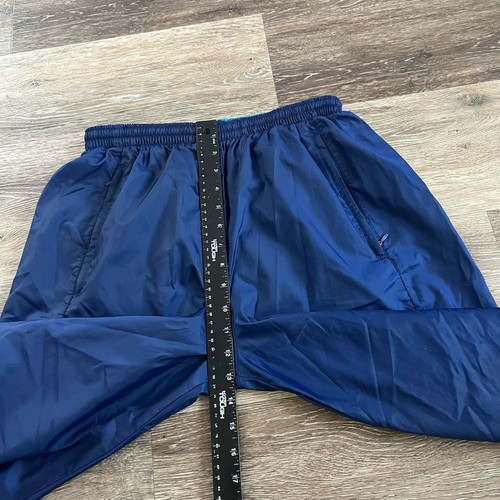 Vintage Nike Track Pants Windbreaker F.I.T. Tailwind Logo Navy 90s Men’s Large - Picture 8 of 12