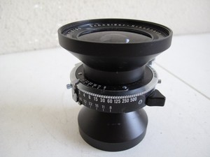 90/8 Super-Angulon シンクロコンパーシャッター4x5ボード付 Schneider Super Angulon MC 90mm F8 Lens in Copal #0 Shutter
