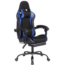 Office Chair Racing High-Back PU Leather Gaming Chair Reclining Computer Chair