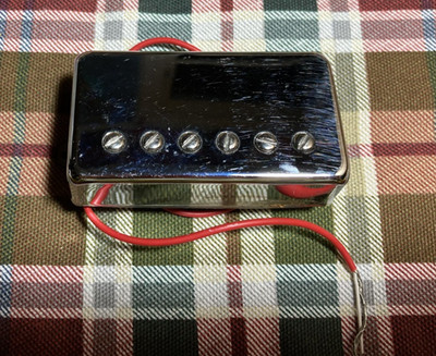Chrome Vintage 1980s Epiphone Les Paul, SG Humbucker Guitar Neck Pickup