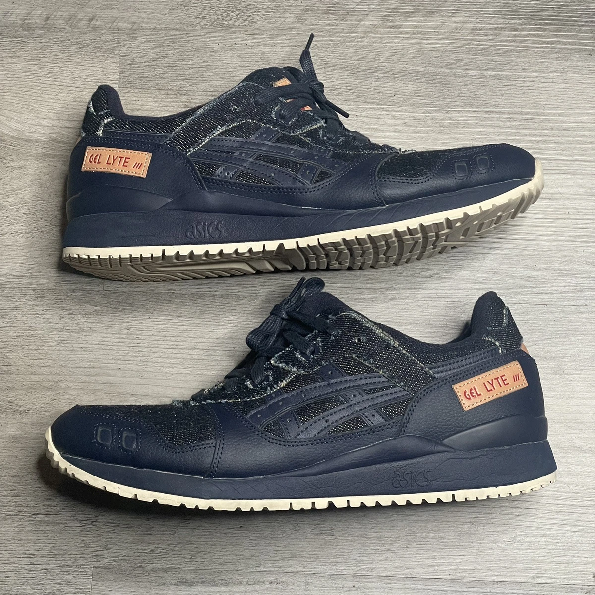 Men’s Asics Gel Lyte 3 III OG (Midnight Okayama Denim) Shoes US 11.5 Asics Gel Lyte 3 III OG (Black Okayama Denim) 1201A049-001  main image 4
