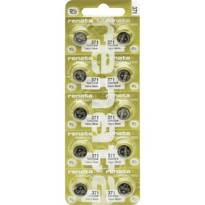 10er Multipack Renata Knopfzelle 371 10 St. 40 mAh