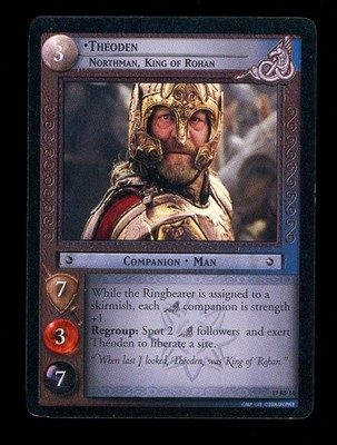 LOTR TCG Rise of Saruman Foil 17RF14 Theoden, Northman, King of Rohan