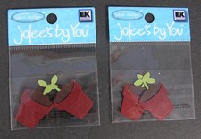 Jolee's by You GARDEN POTS DECOR Stickers Embellishments YOU CHOOSE Set of 2 