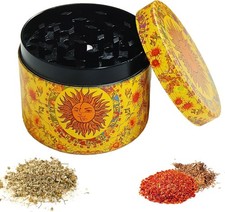 Grinder Metallo stile vintage sole Trita erbe aromatiche macinino polline spezie