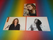 3 x Karin Hanczewski  Tatort Dresden signed signiert Autogramm Autogrammkarte