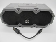 Altec Lansing Lifejacket Jolt IMW580L GRAY Bluetooth Speaker with cable TESTED