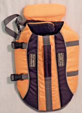 Outward Hound Dog Life Jacket Small Orange Padded Safety Vest Handle Swim Aid