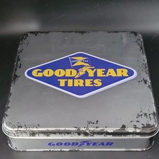 Goodyear Tires Advertising Tin Box with Lid, ...
