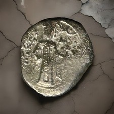 Byzantine Aspron Trachy Isaac II Angelos Constantinople 1185