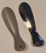 Professional shoe horn, 7.5" Silver and Gray, 1 of each color, saves shoe back