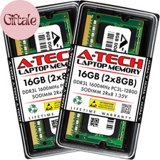 16GB 2X8Gb DDR3/DDR3L 1600Mhz PC3L-12800 PC3-12800 CL11 SODIMM 2Rx8 1.35V 20