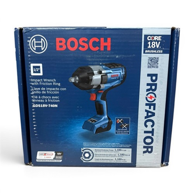 #ad Bosch GDS18V 740N 4 Amp 18 Volt Variable Brushless 1 2quot; Cordless Impact Wrench $179.98