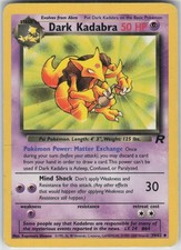 Dark Kadabra Unlimited Uncommon Team Rocket 39/82 MP on eBay