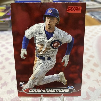 2024 Topps Stadium Club Pete Crow Armstrong Red Foil #29  Cubs RC TEAM COLOR