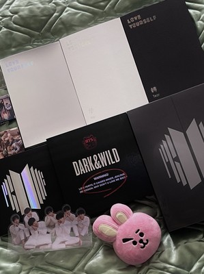BTS - 6 Albums (LY: Her, Answer & Tear + Proof + Dark & Wild + All Photocard's)