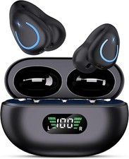 Tanfeso Clip On Earbuds, Bluetooth 5.3 Lightweight Comfort Bone