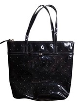 Kate Spade Jeralyn Camellia Street Tote Patent Leather Bag Handbag Black